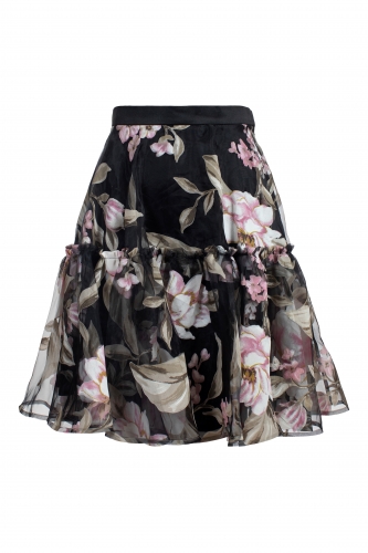 SS21 Birdie Skirt Pink Florals On Black 2999 SEK
